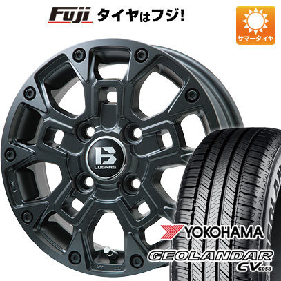 【新品 軽自動車】ハスラー デリカミニ(4WD) 夏タイヤ ホイール4本セット 165/60R15 ヨコハマ ジオランダー CV G058 ビッグウエイ B-LUGNAS BRD(マットブラック) 15インチ(送料無料) サマータイヤ