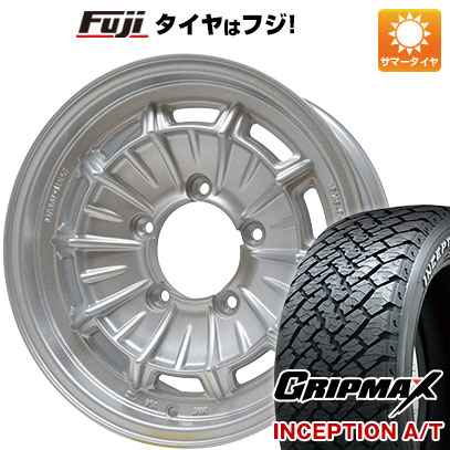 【新品】ジムニーシエラ 夏タイヤ ホイール4本セット 215/75R15 グリップマックス インセプション A/T RWL(限定) ダムド カンタービレ 15インチ(送料無料)