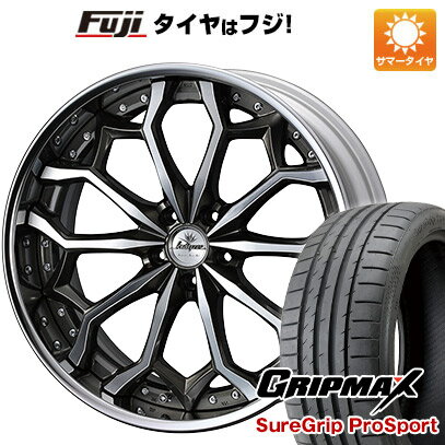 40系アルファード/ヴェルファイア用 夏タイヤ ホイール4本セット 245/40R21 グリップマックス シュアグリップ PRO SPORTS BSW（限定） ウェッズ クレンツェ ジルドーン 21インチ(送料無料)