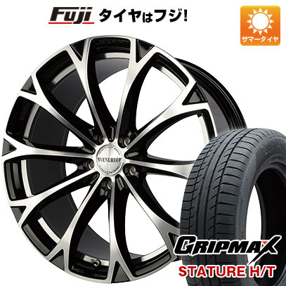 【新品国産5穴114.3車】 夏タイヤ ホイール4本セット 225/55R19 グリップマックス スタチャー H/T BSW（限定） ヴェネルディ レガート 19インチ(送料無料) サマータイヤ