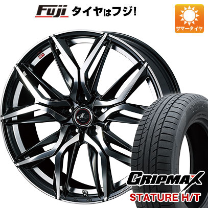 【新品国産車用5穴114.3】 夏タイヤ ホイール4本セット 225/65R17 グリップマックス スタチャー H/T BSW（限定） WEDS ウェッズ レオニス LM 17インチ(送料無料)