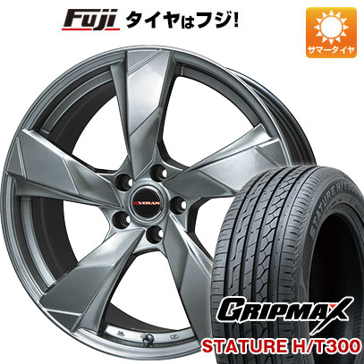 【新品国産車用5穴114.3】 夏タイヤ ホイール4本セット 225/60R18 グリップマックス スタチャー H/T300 BSW（限定） プレミックス ヴェランV(クロームハイパーシルバー) 18インチ(送料無料)