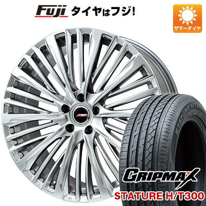 【新品国産5穴114.3車】 夏タイヤ ホイール4本セット 225/55R19 グリップマックス スタチャー H/T300 BSW（限定） プレミックス MER-X(ハイパーシルバー) 19インチ(送料無料) サマータイヤ