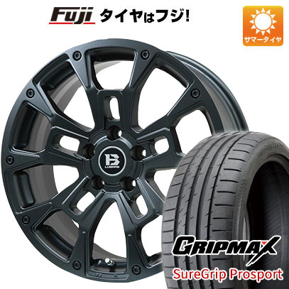 【新品国産5穴114.3車】 夏タイヤ ホイール4本セット 215/45R18 グリップマックス シュアグリップ PRO SPORTS BSW（限定） ビッグウエイ B-LUGNAS BRD(マットブラック) 18インチ(送料無料)