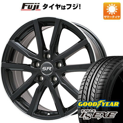 【新品国産5穴114.3車】 夏タイヤ ホイール4本セット 195/60R16 グッドイヤー イーグル エルエス エグゼ(限定) ブランドル N52B 16インチ(送料無料)