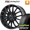 【新品国産5穴100車】 夏タイヤ ホイール4本セット 205/50R17 グッドイヤー イーグル エルエス エグゼ(限定) ブランドルライン DF-10M グロスブラック/リムポリッシュ 17インチ(送料無料)