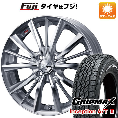 【新品 軽自動車】ハスラー デリカミニ(4WD) 夏タイヤ ホイール4本セット 165/60R15 グリップマックス インセプション A/TII RWL(限定) WEDS ウェッズ レオニス VX 15インチ(送料無料) サマータイヤ