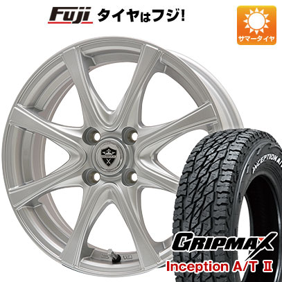 【新品国産車用4穴100】 夏タイヤ ホイール4本セット 185/60R15 グリップマックス インセプション A/TII RWL(限定) エルベ エステローザ FSV 15インチ(送料無料)