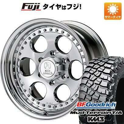 【新品国産車用6穴139.7】 夏タイヤ ホイール4本セット 265/70R16 BFグッドリッチ マッドテレーンT/A KM3 エルフォード ブラッドストック 3P 8J 16インチ(送料無料)