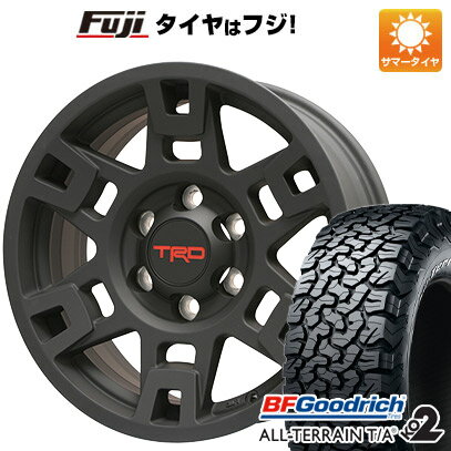 【新品】プラド/ハイラックス 夏タイヤ ホイール4本セット 265/70R17 BFグッドリッチ オールテレーンT/A KO2 RWL/RBL TRD TRD17 PTR20-35110-BK 17インチ(送料無料)