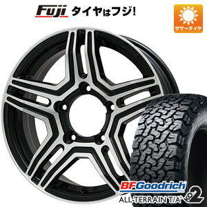 【新品】ジムニーシエラ 夏タイヤ ホイール4本セット 215/70R16 BFグッドリッチ オールテレーンT/A KO2 RWL/RBL プレミックス グラバス-Jr(ブラックポリッシュ) 16インチ(送料無料)