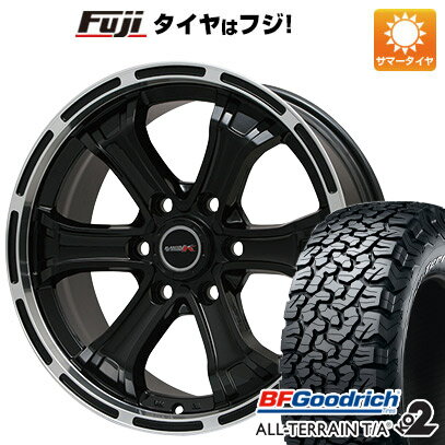 【新品国産6穴139.7車】 夏タイヤ ホイール4本セット 285/75R16 BFグッドリッチ オールテレーンT/A KO2 RWL/RBL ビッグウエイ B-MUD K(グロスブラックリムポリッシュ) 16インチ(送料無料)