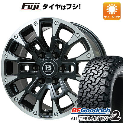 【新品国産車用6穴139.7】 夏タイヤ ホイール4本セット 275/70R17 BFグッドリッチ オールテレーンT/A KO2 RWL/RBL ビッグウエイ B-LUGNAS BRD(ブラックポリッシュ/ブラッククリア) 8J 17インチ(送料無料)