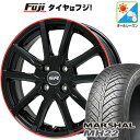 【新品 軽自動車】ハスラー オールシーズンタイヤ ホイール4本セット 165/65R14 クムホ マーシャル MH22 オールシーズン(限定) ブランドル N52BR 14インチ(送料無料)