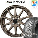 【新品国産4穴100車】 オールシーズンタイヤ ホイール4本セット 175/55R15 クムホ マーシャル MH22 オールシーズン(限定) レアマイスター LMスポーツLM-10R(ブロンズ) 15インチ(送料無料)