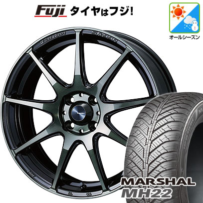 【新品国産4穴100車】 オールシーズンタイヤ ホイール4本セット 185/55R15 クムホ マーシャル MH22 オールシーズン(限定) ウェッズ ウェッズスポーツ SA-99R 15インチ(送料無料)