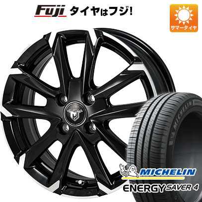 【新品 軽自動車】N-BOX タント スペーシア 夏タイヤ ホイール4本セット 165/55R15 ミシュラン エナジー セイバー4 モンツァ JPスタイル MJ-V 15インチ(送料無料)