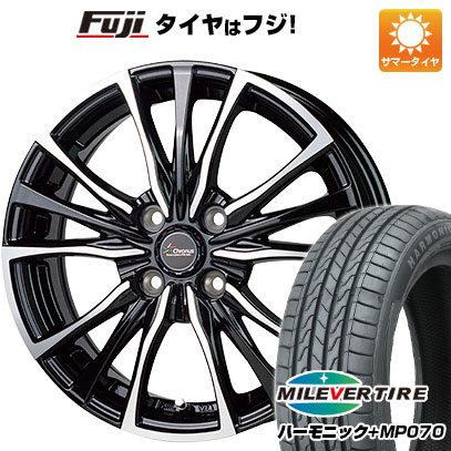 【新品 軽自動車】N-BOX タント スペーシア 夏タイヤ ホイール4本セット 165/55R15 ミレバー ハーモニック プラス MP070(限定) ホットスタッフ クロノス CH-110 15インチ(送料無料) サマータイヤ
