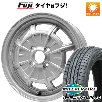 【新品 軽自動車】N-BOX タント スペーシア 夏タイヤ ホイール4本セット 165/55R15 ミレバー ハーモニック プラス MP070(限定) ダムド カンタービレ 5J 15インチ(送料無料)