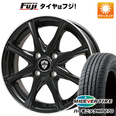 【新品 軽自動車】N-BOX タント スペーシア 夏タイヤ ホイール4本セット 155/65R14 ミレバー ハーモニック MP270(限定) エルベ エステローザ MZV 14インチ(送料無料) サマータイヤ