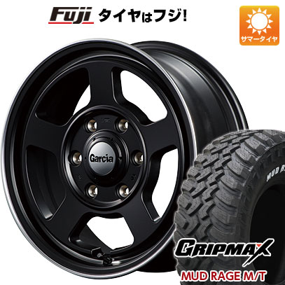 【新品】ジムニーシエラ 夏タイヤ ホイール4本セット 195/80R15 グリップマックス マッドレイジM/T RWL(限定) MID ガルシア シカゴ5 15インチ(送料無料)