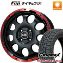 4/30限定!エントリーでポイント最大32倍! 【新品 軽自動車】ハスラー 夏タイヤ ホイール4本セット 165/65R14 グリップマックス マッドレイジR/T MAX RBL(限定) レアマイスター LMG CS-9 マットブラック/レッドリム 14インチ(送料無料)