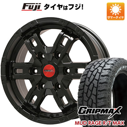 8/30限定!エントリーでポイント最大31倍 【取付対象】【送料無料 ハイエース200系】 215/65R16 16インチ BIGWAY B-MUD Z(マットブラック) 6.5J 6.50-16 GRIP MAX グリップマックス マッドレイジR/T MAX RWL(限定) サマータイヤ ホイール4本セット