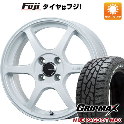 【新品 軽自動車】ハスラー デリカミニ(4WD) 夏タイヤ ホイール4本セット 165/60R15 グリップマックス マッドレイジR/T MAX RWL(限定) レアマイスター CS-V6(ホワイト) 15インチ(送料無料)