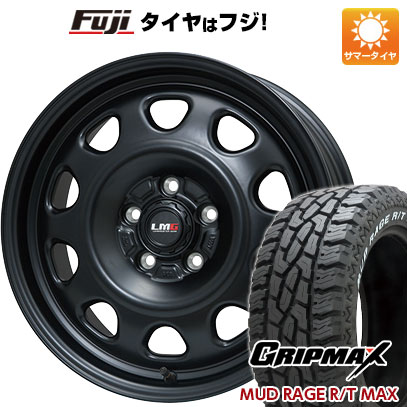 【新品国産5穴114.3車】 夏タイヤ ホイール4本セット 215/65R16 グリップマックス マッドレイジR/T MAX RWL(限定) レアマイスター LMG OFF-STYLE(マットブラック) 16インチ(送料無料) サマータイヤ