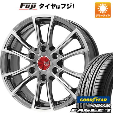 【送料無料 ハイエース200系】 215/65R16 16インチ PREMIX プレミックス 車道(SBCポリッシュ) 6.5J 6.50-16 GOODYEAR グッドイヤー EAGLE 1 NASCAR LT(限定) サマータイヤ ホイール4本セット