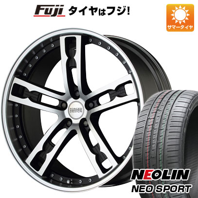 【新品国産5穴114.3車】 夏タイヤ ホイール4本セット 225/35R20 ネオリン ネオスポーツ(限定) エムズスピード FORGEDデザイン 555 20インチ(送料無料)