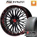  夏タイヤ ホイール4本セット 225/35R20 ネオリン ネオスポーツ(限定) レアマイスター ティニャネロ(パールブラック/レッドクリア) 20インチ(送料無料)