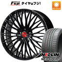 ヴェゼル・オデッセイ 夏タイヤ ホイール4本セット 225/35R20 ネオリン ネオスポーツ(限定) レアマイスター ティニャネロ(パールブラック/リムポリッシュ) 20インチ(送料無料)