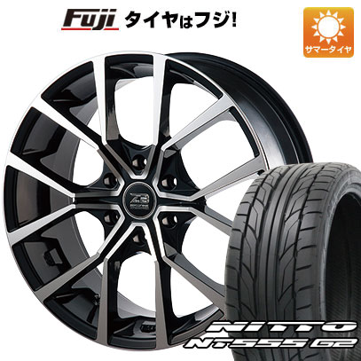 【パンク保証付き】【新品】ハイエース200系 夏タイヤ ホイール4本セット 225/35R20 ニットー NT555 G2 アクト ZERO ブレイクフォース 20インチ(送料無料) サマータイヤ
