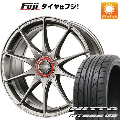 【パンク保証付き】【新品国産5穴100車】 夏タイヤ ホイール4本セット 225/40R18 ニットー NT555 G2 OZ フォーミュラHLT 18インチ(送料無料)