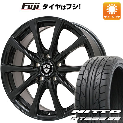 【パンク保証付き】【新品国産車用5穴114.3】 夏タイヤ ホイール4本セット 215/40R18 ニットー NT555 G2 エルベ エステローザ FSV 18インチ(送料無料)