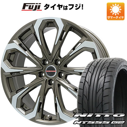 【パンク保証付き】【新品国産5穴114.3車】 夏タイヤ ホイール4本セット 215/40R18 ニットー NT555 G2 ビッグウエイ レイシーン プラバ5X(ブロンズポリッシュ) 18インチ(送料無料) サマータイヤ
