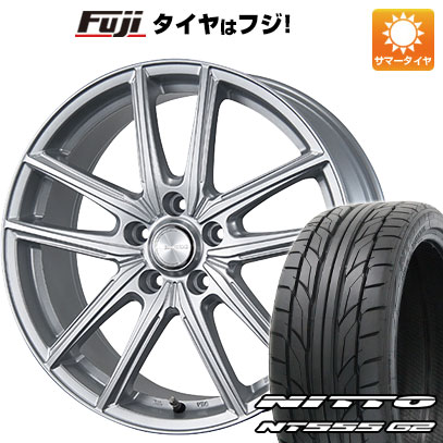【パンク保証付き】【新品国産5穴100車】 夏タイヤ ホイール4本セット 215/40R18 ニットー NT555 G2 ブリヂストン エコフォルム SE-20 18インチ(送料無料) サマータイヤ