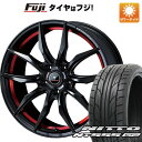 【パンク保証付き】【新品国産5穴114.3車】 夏タイヤ ホイール4本セット 215/45R18 ニットー NT555 G2 ウェッズ ノヴァリス ローグ VF 18インチ(送料無料)