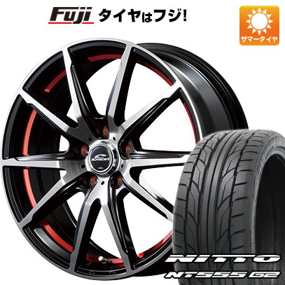 【パンク保証付き】【新品国産5穴114.3車】 夏タイヤ ホイール4本セット 215/35R18 ニットー NT555 G2 MID シュナイダー RX02 18インチ(送料無料)