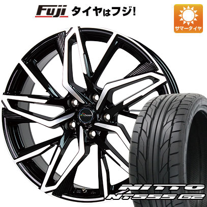 【パンク保証付き】【新品国産5穴114.3車】 夏タイヤ ホイール4本セット 235/35R19 ニットー NT555 G2 ホットスタッフ クロノス CH-112 19インチ(送料無料)