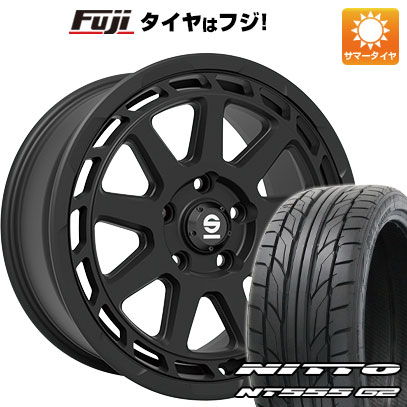 【パンク保証付き】【新品国産5穴114.3車】 夏タイヤ ホイール4本セット 225/45R18 ニットー NT555 G2 OZ SPARCO グラベル 18インチ(送料無料) サマータイヤ