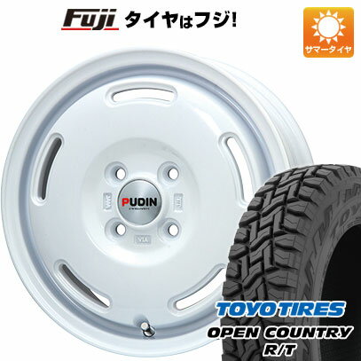 軽トラ 軽バン 夏タイヤ ホイール4本セット 145/80R12 80/78N トーヨー オープンカントリー R/T RBL プレミックス プディン(ホワイト) 12インチ(送料無料)