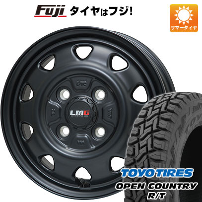 軽トラ 軽バン 夏タイヤ ホイール4本セット 145/80R12 80/78N トーヨー オープンカントリー R/T RBL レアマイスター LMG OFF-STYLE(マットブラック) 12インチ(送料無料)