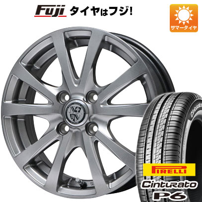 【新品国産4穴100車】 夏タイヤ ホイール4本セット 175/65R14 ピレリ チントゥラートP6 ビッグウエイ TRG バーン 14インチ(送料無料)