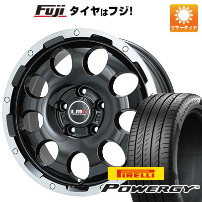 【新品国産車用5穴114.3】 夏タイヤ ホイール4本セット 235/60R18 ピレリ パワジー レアマイスター LMG CS-9 ブラック/ブラッククリアリム 18インチ(送料無料)