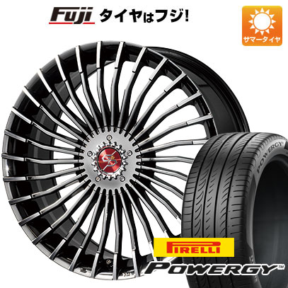 【新品国産5穴114.3車】 夏タイヤ ホイール4本セット 225/55R19 ピレリ パワジー プレミックス グラッパ f30 (BMCポリッシュ) 19インチ(送料無料)