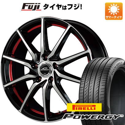 【新品国産5穴114.3車】 夏タイヤ ホイール4本セット 215/55R17 ピレリ パワジー MID シュナイダー RX810 17インチ(送料無料)