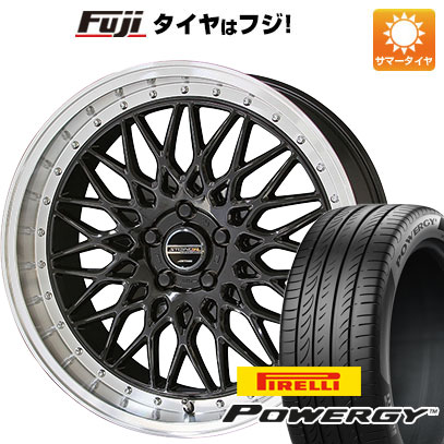 【新品国産5穴114.3車】 夏タイヤ ホイール4本セット 245/45R19 ピレリ パワジー 共豊 シュタイナー FTX 19インチ(送料無料)