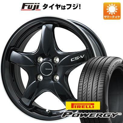 【新品国産車用5穴114.3】 夏タイヤ ホイール4本セット 205/65R15 ピレリ パワジー レアマイスター CS-V(グロスブラック/リムポリッシュ) 15インチ(送料無料)